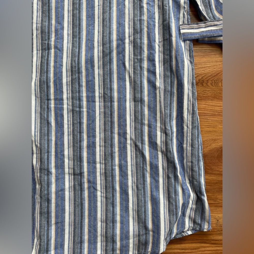 J Glee Stripped Linen Dress - Picture 3 of 5